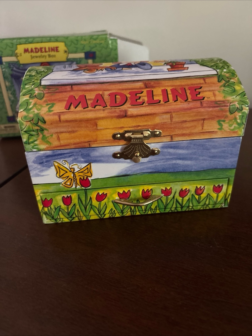 MADELINE JEWELRY BOX DRAWER and WIND-UP MUSIC BOX  1999 New In Box Schylling